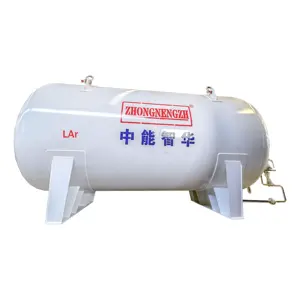 CNZH-15 LAr kriyojenik depolama tankı üretim tesisi için yeni paslanmaz çelik dikey ve yatay basınçlı kap