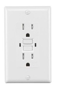 Prese Elettriche Americane Abbinate, Prese Bianche, Presa a Muro GFCI - Product Image 3