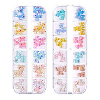 Design 3D de dessins animés pour ongles, Art manucure et pédicure, accessoires pour ongles, strass, décoration, saint-valentin, 2021 pièces