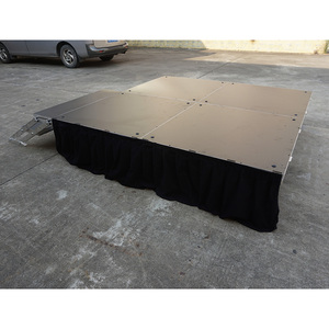 Height adjustable portable stage aluminum indoor lighting wedding stage - Product Image 6