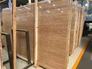 Dalles de sol en travertin, pierre jaune, blanc, beige, sculptées, polies, écologiques, grandes dalles pour intérieur - Product Image 5