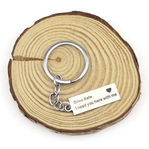 Llavero Grabado Drive Safe I Need You Here with <span class=keywords><strong>Me</strong></span> para Parejas, Regalo de Joyería, Llavero Unisex, Accesorio de Acero Inoxidable - Product Image 2