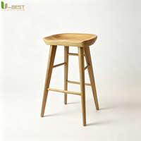 Chaises de bar en métal U-best, meubles commerciaux, chaises hautes de luxe, chaises de cuisine, bois massif, confortables