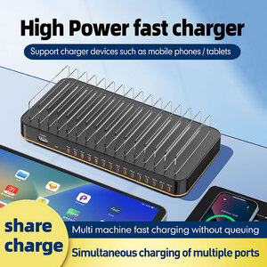 2025 nouveau 15 USB C 360W support de bureau à charge rapide pour téléphone montre intelligente <span class=keywords><strong>ordinateur</strong></span> portable pour bureau école ou <span class=keywords><strong>magasin</strong></span> utiliser la fonction PD - Product Image 3