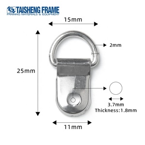 CJ055 TS-K027 Metall Silber Goldfarben Fotorahmen D-Ring Aufhänger Leinwand-Aufhänger Bilderrahmen-Hardware Zubehör - Product Image 3