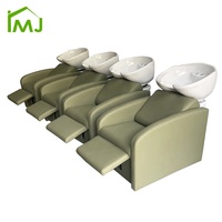 Salon de coiffure et tête shampoing chaise ajustement des pieds massage shampoing bol lit
