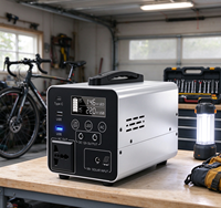 Station d'alimentation portable au lithium Lifepo4 384wh avec panneaux solaires pour la maison, station de partage d'énergie solaire