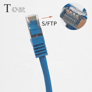 TOM-CD-C7-2 Cavo Patch RJ45 <span class=keywords><strong>S</strong></span>/<span class=keywords><strong>FTP</strong></span> CAT.7 LSZH con Conduttore 24AWG, Lunghezze Personalizzabili, Prezzo di Fabbrica - Product Image 1
