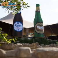 Réplique de bouteille d'alcool gonflable géante personnalisée pour la promotion de marque en extérieur