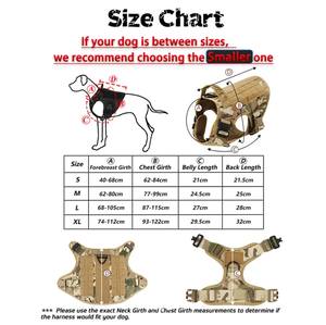 Sabuk traksi taktis anjing nilon 1050D mewah Set kamuflase tahan air reflektif <span class=keywords><strong>Harness</strong></span> punggung dada dapat disesuaikan untuk hewan peliharaan - Product Image 2