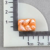 Cabochon à pain miniature artificiel pour la fabrication de bijoux Résine plate avec thème alimentaire Fournitures artisanales Modèle souvenir