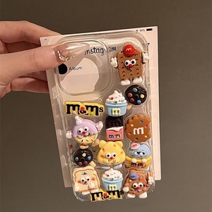 เคสโทรศัพท์มือถือสำหรับ iPhone 16 PRO MAX ลดกระหน่ำลายคุ้กกี้น่ารักรูปถั่วช็อกโกแลตสไตล์เกาหลีสำหรับผู้หญิง - Product Image 4