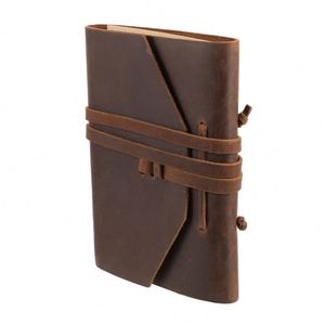 Custom Logo Leather <b>Diary</b> Journal Vintage Style Hardcover Writing <b>Notebook</b> for Gift A4/A5/A6 Sizes OEM/ODM Available - Product Image 4