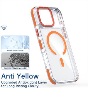 Bonbons couleur 17 16 15 <span class=keywords><strong>Pro</strong></span> <span class=keywords><strong>Max</strong></span> couverture magnétique TPU + PC étui de téléphone portable transparent avec objectif de caméra de protection pour <span class=keywords><strong>iPhone</strong></span> 17 Air - Product Image 4