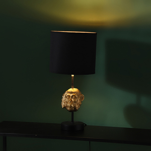 Trung Quốc Bán Buôn Động Vật Cổ Điển Khỉ Đầu Hình Dạng Nhựa Cơ Sở Vàng Đèn Bàn Cho Khách Sạn Trang Trí Nội Thất - Product Image 5