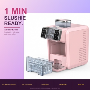 HONEYICE Machine à glaçons et à granita 2-en-1, 20-30 kg/jour, machine à glaçons carrés de comptoir pour usage domestique et cocktails - Product Image 4