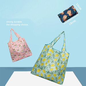 Túi mua sắm tái sử dụng túi Tote hàng tạp hóa có thể gập lại vào túi kèm theo, Túi Quà Tặng tái sử dụng không thấm nước Ripstop, có thể giặt, bền - Product Image 4