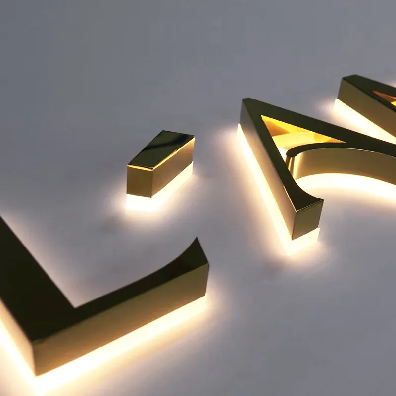 High Maker Outdoor Indoor Light Up Letter Company Logo Illuminated Led Signs Custom Backlit Sign
