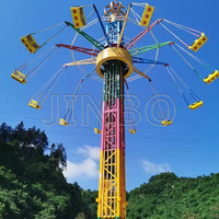 Tour volante poupée piège disque papillons attraction tour d'amusement jetpack lanternes danse spinner jouets d'amusement volant