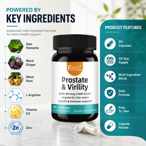 Multivitaminico Premium per <span class=keywords><strong>Prostata</strong></span> <span class=keywords><strong>e</strong></span> Virilità 90 Capsule Supporta la Salute Ottimale <span class=keywords><strong>e</strong></span> la Salute della <span class=keywords><strong>Prostata</strong></span> per Uomini Integratore per la <span class=keywords><strong>Prostata</strong></span> - Product Image 5