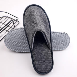 Pantuflas de Baño Ecológicas de <span class=keywords><strong>Lino</strong></span> y Algodón de un Solo Uso, Suaves, para Habitaciones de Hotel, Portátiles para Viajes - Product Image 1