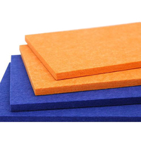 Panneaux muraux acoustiques modernes haute densité en feutre polyester PET rectangulaires 9mm/12mm, ignifuges, écologiques, insonorisants pour écoles
