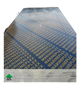 Tableros de chapa de <span class=keywords><strong>madera</strong></span> contrachapada ecológicos de 18mm, superficie de melamina, película negra, pegamento WBP E1 para construcción, cierre de productos de <span class=keywords><strong>madera</strong></span> - Product Image 1