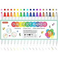 Stylos marqueurs à pointe fine et flexible pour aquarelle, 0,5-1 mm, avec 100 couleurs disponibles, encre à base d'eau pour enfants et adultes