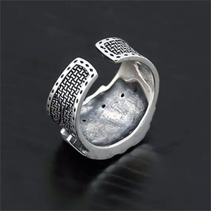 Preto Playing Card Spade Open <span class=keywords><strong>Ring</strong></span> Gothic Hip Hop Jóias Presente Ajustável Punk Anéis para Homens - Product Image 6