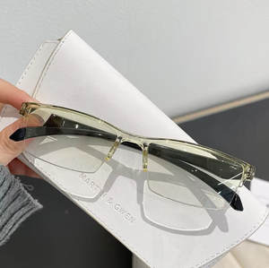 Lunettes <span class=keywords><strong>de</strong></span> lecture 100-400 dioptries anti-lumière bleue, forme carrée, style rectangulaire pour la vision <span class=keywords><strong>de</strong></span> <span class=keywords><strong>loin</strong></span> <span class=keywords><strong>et</strong></span> <span class=keywords><strong>de</strong></span> <span class=keywords><strong>près</strong></span> - Product Image 2