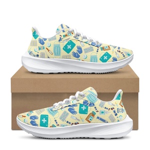 Thả vận chuyển dễ thương điều dưỡng ren lên Giày thể thao bác sĩ Sneakers người đàn ông Phụ nữ thoáng khí Giày chạy lưới giản dị thanh trượt ngoài trời - Product Image 1