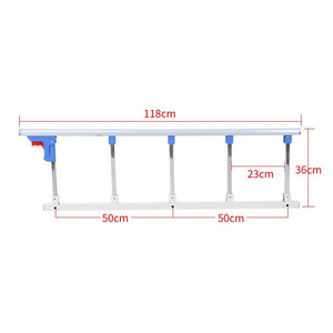 <b>Bed</b> <b>Rails</b> 150cm Foldable Safety <b>Rail</b> For Child Elderly Hospital <b>Bed</b> <b>Side</b> Protection Straight Body Press Fixed Installation - Product Image 4