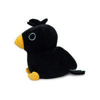 Peluche Squishy Grande Taille Personnalisée Tsum Corbeau Jouet Anti-Anxiété Lesté Fabrication sur Mesure MOQ 1 pièce Peluche Oiseau Noir Personnalisée