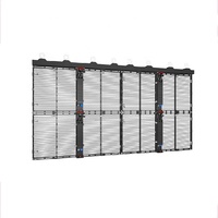 Écran LED transparent pour mur en verre, module LED transparent couleur pleine, prise en charge de l'animation pour centre commercial, magasin de détail