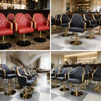 Chaise de bar en cuir pour casino, bar à domicile, hôtel, pivotante à 360 degrés, avec retour automatique, levage automatique, BIFMAX5.1, vérin à gaz, durable, usage commercial