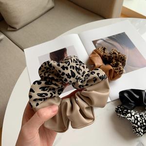 Impresión Animal Hair Band Cuerdas Chic Vacas Leopardo Patrón Cabello <span class=keywords><strong>Scrunchies</strong></span> - Product Image 5