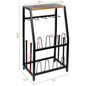 This 2-in-1 <b>shoe</b> <b>rack</b> features shelves and <b>shoe</b>/booth <b>storage</b>, accommodating up to 8 pairs of <b>shoes</b>. It also includes an - Product Image 2