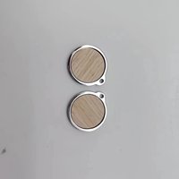 Etiqueta de Identificación Personalizada para Mascotas con NFC, Madera, Metal, Llavero, Código QR, Grabado Láser, Impresión, Interfaz de Comunicación RFID