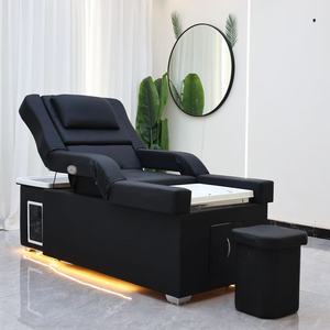 Sillón de Peluquería Syf con Respaldo Ajustable y Masaje de Pies, Mesa de Spa para Pedicura y Cabeza, Cama de Champú con Tira de Luz - Product Image 3