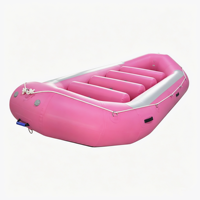 Radeau gonflable d'expédition de 16 pieds, personnalisable, de haute qualité, grand modèle, pour rafting en eaux vives, bateau de dérive, 12 personnes, plancher renforcé