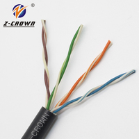 Câbles multipaires UTP Cat 6 100% cuivre CCA Cat6 30m bleus Cat5e Cat6a Câble FRP 0