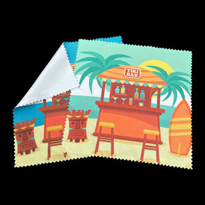 نظارات مايكروفايبر مخصصة مخصصة بشعار مطبوع جديد من جلد الغزال الكبير - Product Image 1