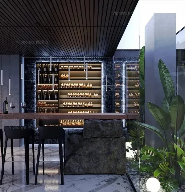 विंटेज वाइन/बार/होटल/रेस्तरां वाणिज्यिक पेय कूलर लक्जरी निर्माण वाइन अलमारियाँ