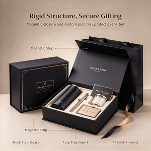Vente du <span class=keywords><strong>Black</strong></span> <span class=keywords><strong>Friday</strong></span>, boîte cadeau rigide pliable de luxe avec logo personnalisé imprimé en UV, magnétique, pour cadeau de fête - Product Image 4