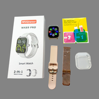 Jam Tangan Pintar Terbaru WK89 Layar Sentuh Penuh IPX-6 Tahan Air Seri 9 Tali Ganda SmartWatch Layar Sentuh Penuh