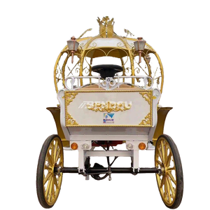 Chariot citrouille géant de conte de fées, poupée princesse Cendrillon pour décoration de scène - Product Image 2