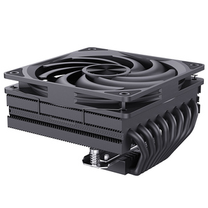 Refroidisseur de processeur SNOWMAN MC75-8 sans éclairage, noir, profil bas, 8 caloducs, 75 mm, flux d'air descendant, 200 W TDP, <span class=keywords><strong>serveur</strong></span> ITX - Product Image 1