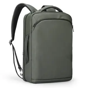 Tas komputer laptop kapasitas besar, tas punggung notebook tahan lama dengan pengisian usb polyester