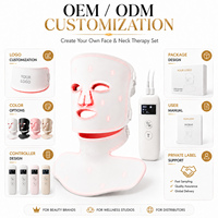 Masque de luminothérapie rouge RedThera 510K homologué pour le visage et le cou, 216 LED, masque de luminothérapie infrarouge pour le visage et la poitrine