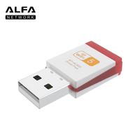 Adaptador USB Wi-Fi+ ALFA Network 650M, Receptor de Red Inalámbrica Externo Plug & Play, Compatible con Windows 7/8.1/10/11